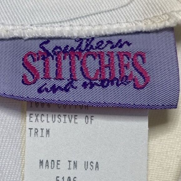 Vintage Southern Stitches & More Cotton Hummingbird Embroidered Jacket Lined L - Picture 8 of 14